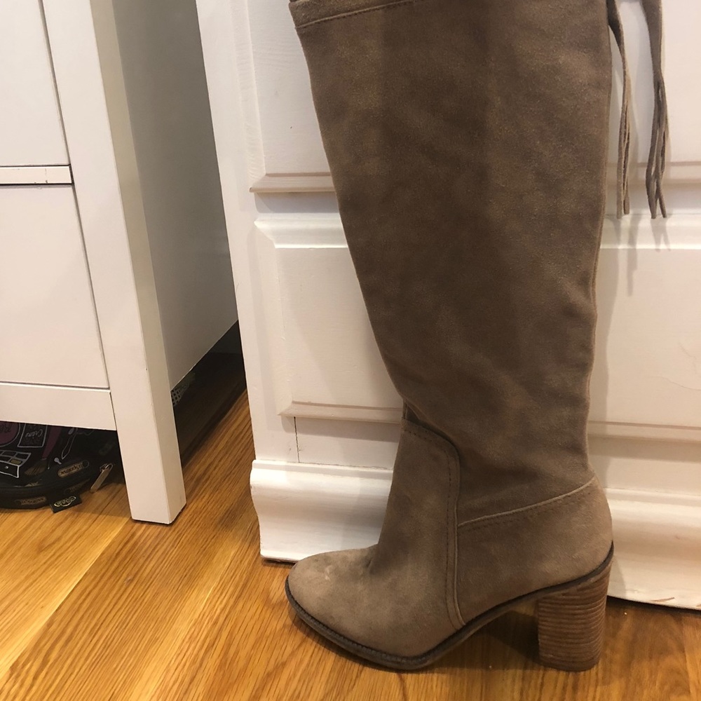 Franco Sarto Knee High Suede Boots